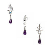 SP-7142-CO1 Sterling Silver Pendant With Shell, Blue Topaz, Amethyst Jewelry Bali Designs Inc